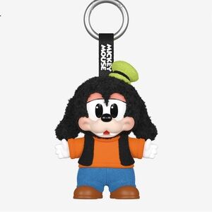 Goofy Plush Keychain - Black, Orange, Blue